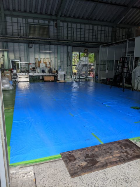 鹿児島県 充填機搬入工事