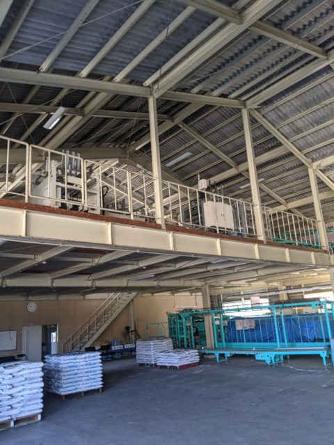 山口県 折り機2F搬出工事